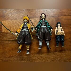 Demon Slayer figurine set, Tanjiro, Zenitsu, Inosuke